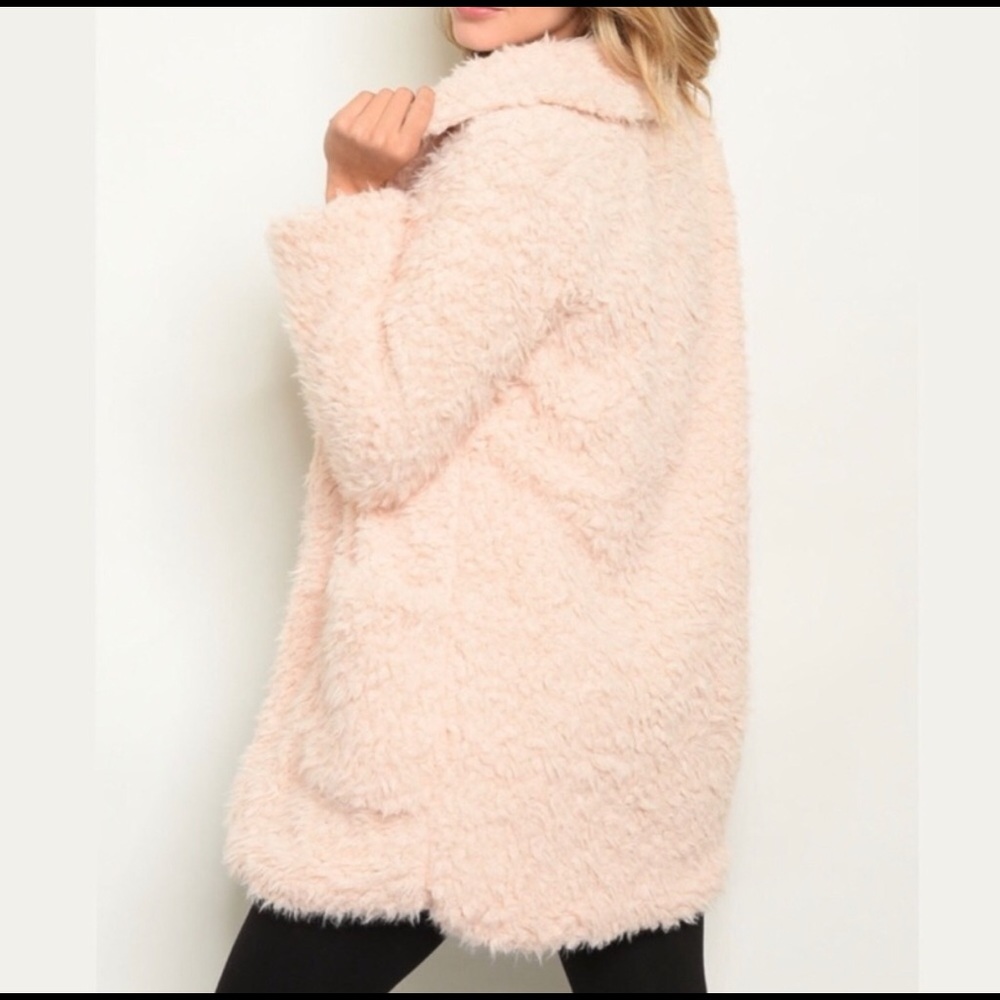 🆕 💖 Pink TEDDY BEAR Coat; 💖 - Picture 2 of 4
